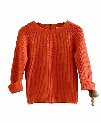 Buy Atmosphere Tomato Red Chunky Knit 3/4 Sleeve Jumper. Size 10 • 7£