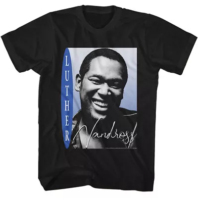 Buy Luther Vandross Big Smiling Bust Photo Men's T Shirt R&B Soul Music • 40.90£