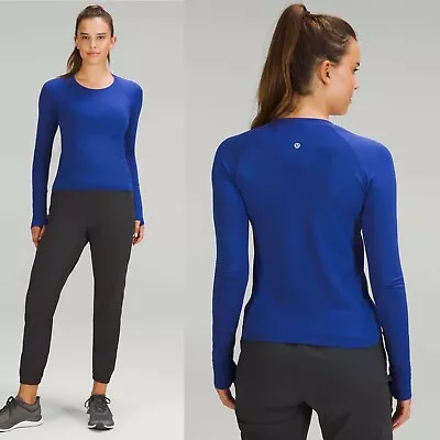 Buy Lululemon Swiftly Tech Long-Sleeve Shirt 2.0 Race Length Psychic Blue Size 6 • 86.77£