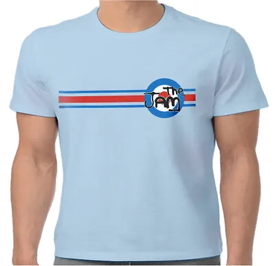 Buy The Jam T Shirt Official Target Stripe Logo Tee Blue Paul Weller Merch New • 15.96£