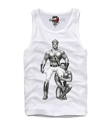 Buy Tank Top T Shirt Gay Cops Tom Of Finland Tof Slave Male Boyfriend Leather A525 • 22.78£