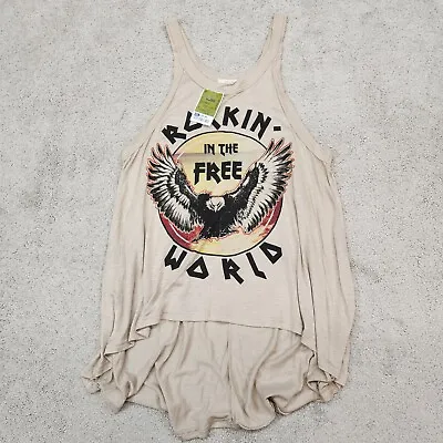 Buy TOUCH Womens Neil Young Rock The Free World Tank Top Vest T-Shirt Large • 12.32£