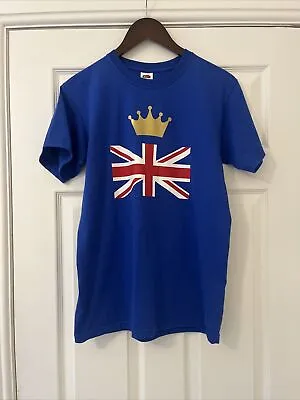 Buy Fruit Of The Loom Men’s Small T-shirt: Crown, Union Jack Flag • 11.99£