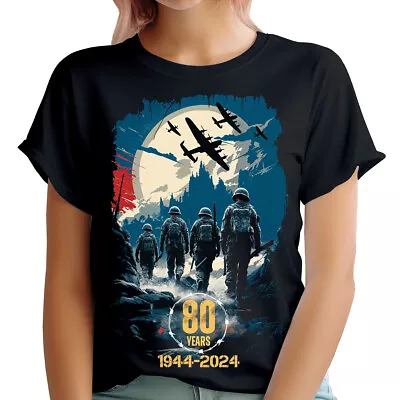 Buy 80th Anniversary 1944-2024 UK Remembrance Day Historical Womens T-Shirts#U25JGW3 • 9.99£