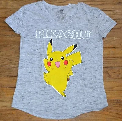 Buy Pokemon Go Short Sleeve T-Shirt V Neck Tee PIKACHU Officially Licensed Shirt • 14.47£