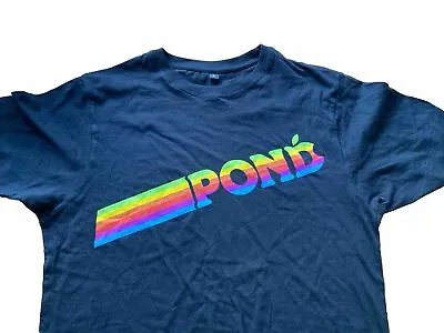 Buy Rare Pond Psychedelic Band Black Apple Rainbow T Shirt Small New • 9.95£