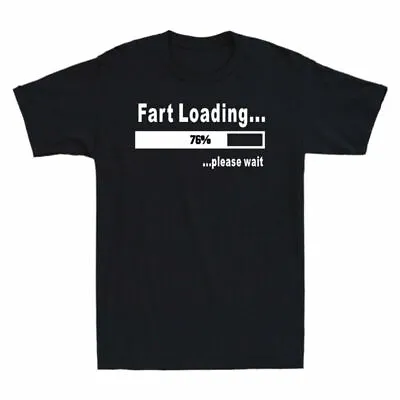 Buy Short Tee Sleeve Fart Men's T-Shirt Screen Ring Tee Printed Spun Humor Loading • 14.99£