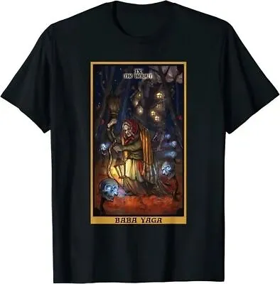 Buy NWT Baba Yaga The Hermit Tarot Card Slavic Mythology Pagan Witch Unisex T-Shirt • 18.86£