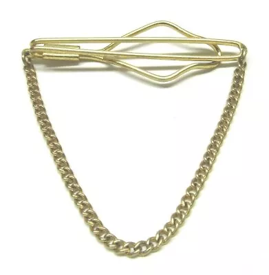 Buy Tie Clip Chain Link Vintage Jewelry Gold Men Formal Wear Casual Style Vintage • 13.26£