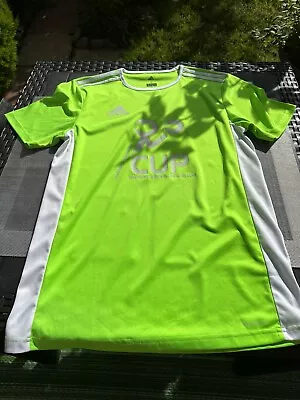 Buy Adidas Jersey Solar Green  T-shirt  Handball Denmark  S • 8£