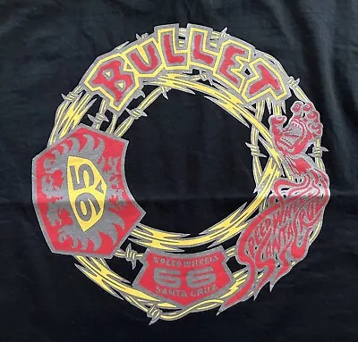 Buy Santa Cruz Skateboards - Speedwheels Bullet 66 L/s Tee - L - Black T-shirt 95a • 24.99£