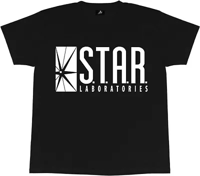 Buy Popgear Dc Comics The Flash Star Labs Logo T-Shirt Black 9-10Yrs • 5£