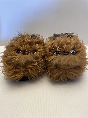 Buy Star Wars Chewbacca Men's Plush Slippers, Brown, Size  Large • 9.64£