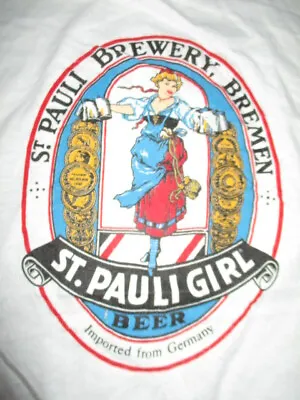 Buy Vintage Baantam Label - ST PAULI GIRL Imported From GERMANY (LG) T-Shirt RINGER • 47.36£