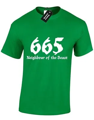 Buy 665 Mens Tshirt  Funny Amusing Satan Evil Cult Novelty Casual Top S-xxxl • 7.99£