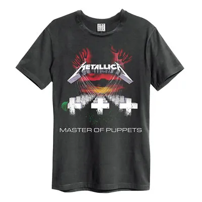Buy Metallica Master Of Puppets Amplified Charcoal Small Unisex T-Shirt New • 22.99£
