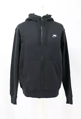 Buy Nike Sportswear Mens Black Full Zip Fleece Club Hoodie Dq8384-010 Rrp £60 Hh • 29.50£