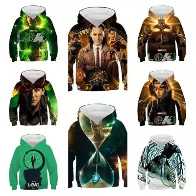 Buy Kid's Loki 3D Hoodie Pullover Hoody Coat God Of Mischief Autumn Sweatshirt • 22.79£