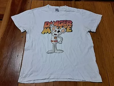Buy Vintage Danger Mouse Graphic Tee T Shirt Size Medium Cartoon 80s 90s FREE POST  • 20.20£
