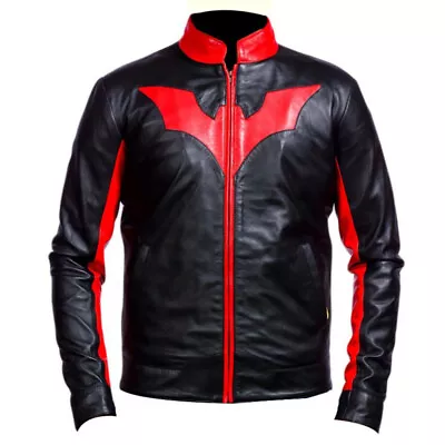 Buy Mens Vintage Black & Red Beyond Bruce Wayne Motorbike Costume JacketMens Vintage • 29.99£