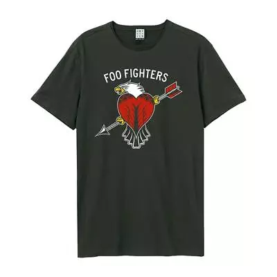 Buy Amplified Foo Fighters Eagle Tattoo Mens Charcoal T Shirt Foo Fighters Tee • 19.95£