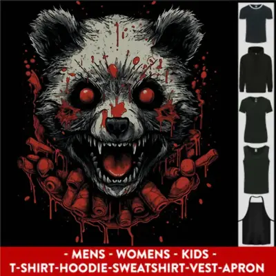 Buy Evil Panda Bear Fantasy Horror Halloween Mens Womens Kids Unisex • 17.99£