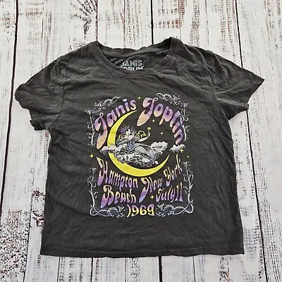 Buy Janis Joplin New York 1969 Gray Short Sleeve Cotton T-Shirt Kids M • 4.85£