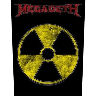 Buy Megadeth Radioactive Back Patch Official Band Merch • 12.63£