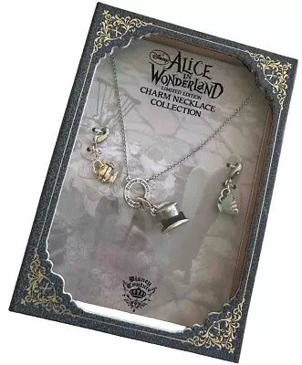 Buy Disney Couture Alice In Wonderland Limited Edition Charm Necklace Collection NEW • 23.16£