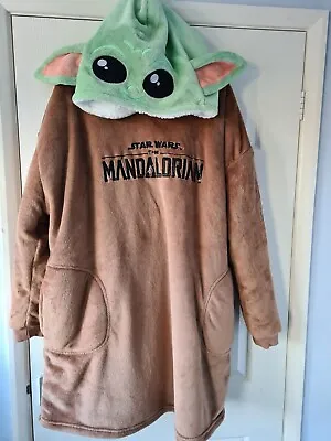 Buy SNUDDIE Hood Star Wars Mandalorian Baby Yoda  Oversize Blanket Hoodie Oodie M-L • 45£