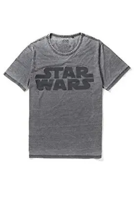 Buy Star Wars Vintage Logo Charcoal Washed T-Shirt • 19.99£