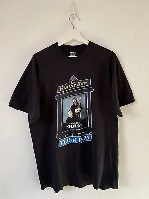 Buy Redwood Status Quo Under The Influence UK Tour T-Shirt Rock Band Size L Large • 12.99£