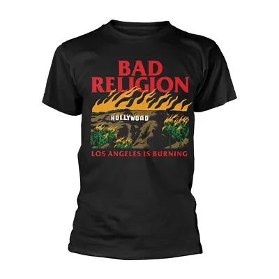Buy Bad Religion Burning Black T-Shirt - OFFICIAL • 17.69£