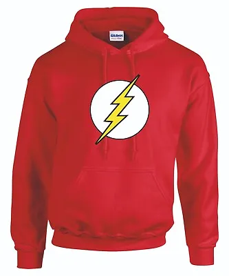 Buy KIDS The Flash Superhero UNISEX Hoodie, BIG BANG, SHELDON,DC, SIZES 3-4 TO 12-13 • 15£