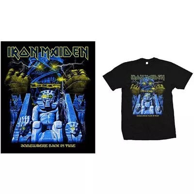 Buy Iron Maiden 'Somewhere Back In Time Mummy' Black T Shirt - NEW • 15.49£