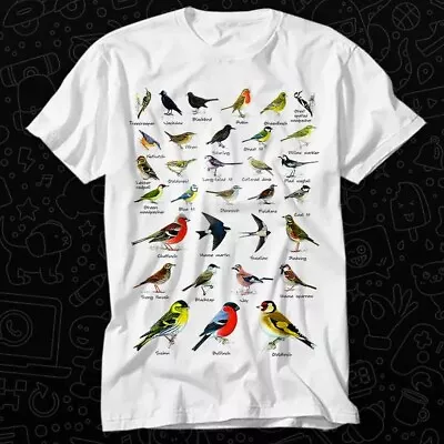 Buy British Garden Birds Art Design Best Seller Meme Gift T Shirt 103 • 6.35£