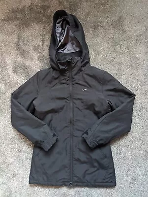 Buy Nike Ladies Small Black Weatherproof Jacket Coat Zip-Up From USA Vintage RRP$75 • 19.99£
