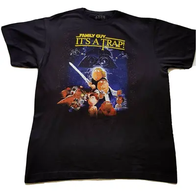 Buy FAMILY GUY Star Wars It's A Trap! T-Shirt Size L Unisex New • 7.99£