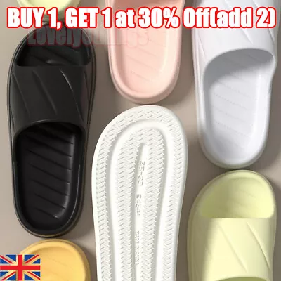 Buy Unisex Ultra Soft Slippers Home Shoes, Beach Sandals Anti-Slip Slippers Bathroom • 4.59£