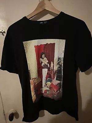 Buy 099 Freddie Mercury Zara T Shirt Official Merch Size S Unisex Black Cotton VGC • 30£