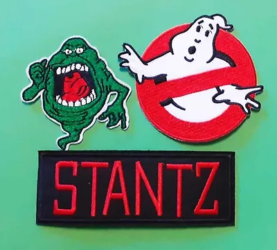 Buy Ghostbusters 3 Patch Set Ghost Logo, Stantz Name Tag & Slimer Iron Or Sew On. • 11.99£