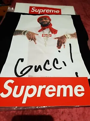 Buy Supreme Gucci Mane  Black M/BOX LOGO/T-Shirt/ VERY RARE New With Tags!A Must Buy • 499.99£