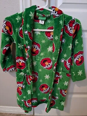 Buy ELMO Sesame Street Robe Size 5T Toddler Pajamas Bathrobe  Christmas • 14.17£