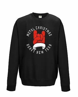 Buy Metal Christmas Heavy New Year Jumper Sweatshirt JH030 Sweater Funny Xmas Santa • 22.15£