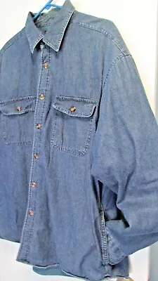 Buy Woman's Size XL Blue Denim LS Button Fleece Lined Light Jacket By Arrow • 17£