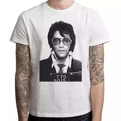 Buy Elvis Presley Mugshot Men's T-Shirt - Small To 3XL • 12.95£