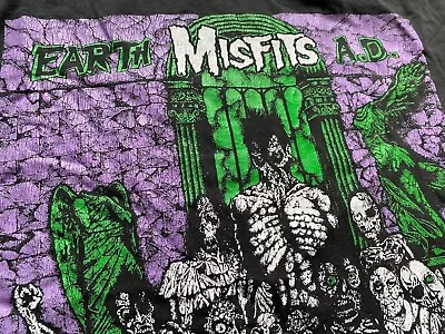 Buy MISFITS Earth SHIRT Punk KBD Vintage Metal Black Flag DANZIG Bad Brains Cro-Mags • 127.57£