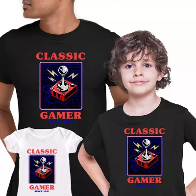 Buy Classic Gamer Since 1990 Retro Game T-shirt 80's Collection Funny Gift Top Xmas • 14.99£