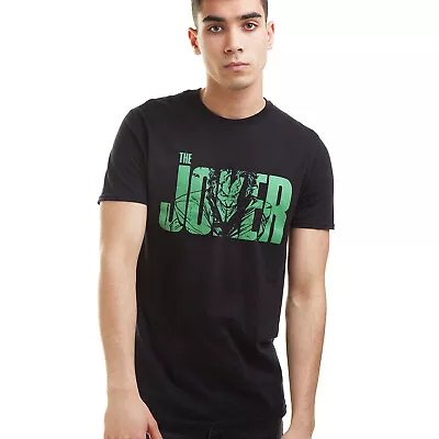 Buy Official DC Comic Mens Joker Text  T-shirt Black Sizes S - XXL • 13.99£