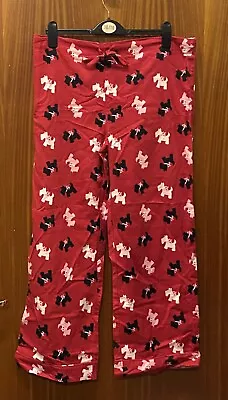 Buy New Tagged Ladies Red Pyjama Bottoms With Dog Design From BHS Size 14 W36 L27” • 9.99£